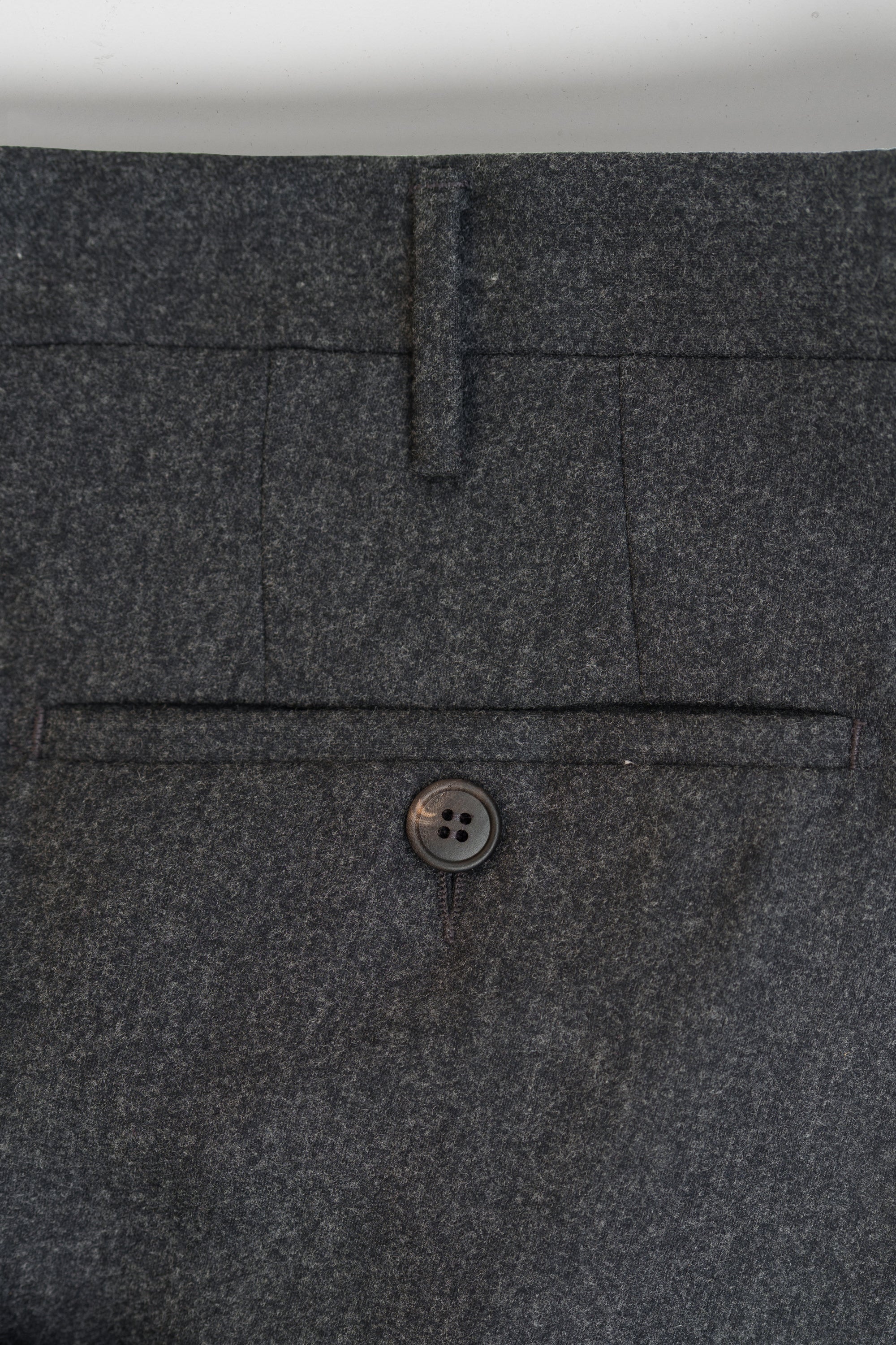 Dark grey flannel slim fit trousers WINTER
